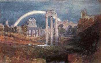 Joseph Mallord William Turner : Rome,The Forum with a Rainbow